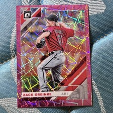 2019 Donruss Optic Zack Greinke Pink Velocity /199 Arizona Diamondbacks Deal