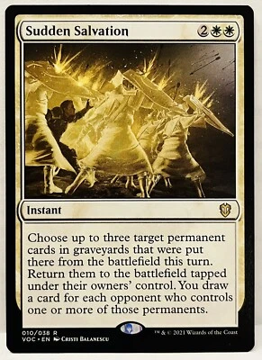MTG-Sudden Salvation - #10-Commander: Innistrad: Crimson Vow (VOC)- Regular- NM - Image 1 of 2