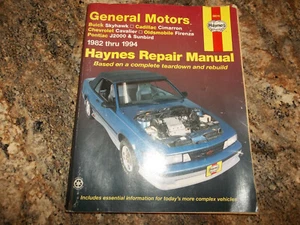 Haynes 38015 1982-1994 General Motors Repair Manual - Buick Skyhawk, Cadillac Ci - Picture 1 of 7