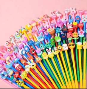 7pcs Cartoon Pens party loot bag fillers ,Assorted Colors set Kids Party Gift - Picture 1 of 7