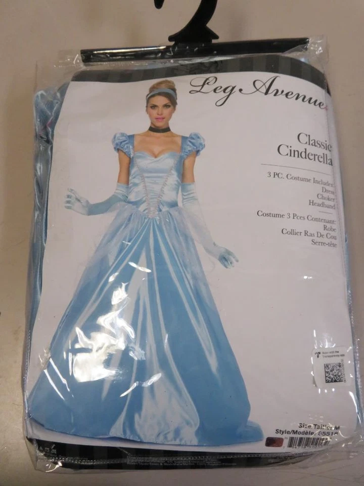 Classic Adult Cinderella Costume Disney Princess Leg Avenue 85518 Medium La85518