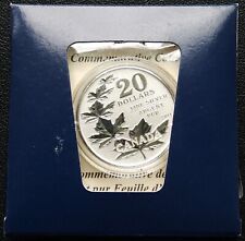 2011 Canada $20 Pure Silver Coin - Commemorative Maple Leaf - Mint Condition