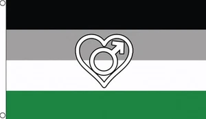 ANDROPHILIA 5x3 feet FLAG 150cm x 90cm LGBT PRIDE - Picture 1 of 1