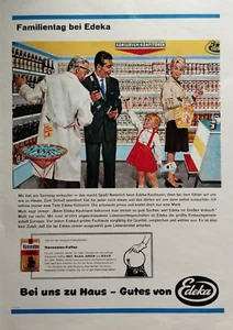 ORIG REKLAME WERBUNG 1961 EDEKA Bei uns zu Hause - Gutes von Edeka - Bild 1 von 1