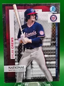 Dylan Crews 2024 Topps Bowman CONFEZIONE ARGENTO NAZIONALE CROMATA ESCLUSIVA - Foto 1 di 2