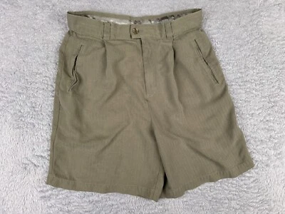 Pantalones Cortos Tommy Bahama Para Mujer 10 Verde Plisado 100% Seda Espiga Golf 29x7 Foto 1 de 4