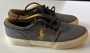 Zapatos bajos Polo Ralph Lauren para hombre Faxon 7,5D informales con cordones azul cambray - Imagen 1 de 5