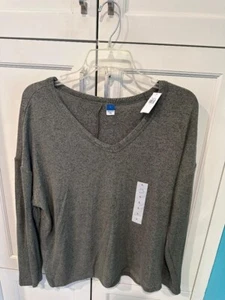 Nuevo Top Old Navy Mujer Moda Oliva Moteado Lg Manga Larga Elástico - Imagen 1 de 3
