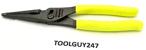 SNAP ON TOOLS HI-VIZ 9" Talon Grip Long Nose Slip Joint Pliers LN47ACF HV NEW - Bild 1 von 5