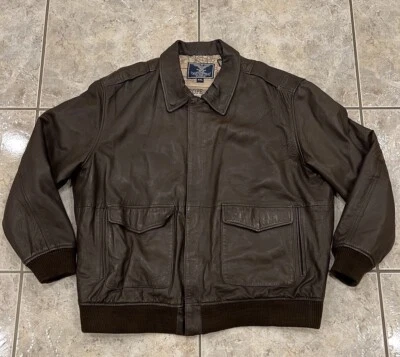 Jaqueta masculina 2XL cockpit EUA azul águia exército Air Corps top gun bombardeiro voo XXL - Imagem 1 de 4