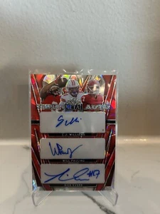 2024 Leaf Metal CJ Williams Will Pauling Nick Evers Triple Auto Red Ice 1/1 - Picture 1 of 2