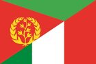 Aufkleber Eritrea-Italien Flagge Fahne 15 x 10 cm Autoaufkleber Sticker