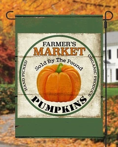 Farmers Market Pumpkins Garden Flag * Double Sided * Top Quality - Picture 1 of 1