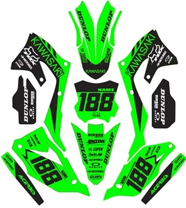 Graphic Kit for 2021-2024 Kawasaki KXF250 KX250f KX 250f Decal Stickers - Picture 1 of 1