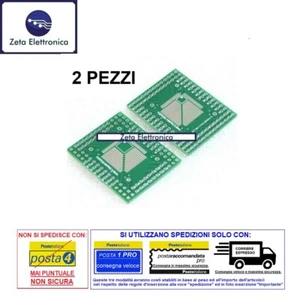2PZ Tablero Millefori Adaptador PCB Convertidor De Qfp Tqfp Lqfp A Dip - Imagen 1 de 2