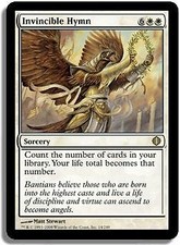 Invincible Hymn Shards of Alara NM White Rare MAGIC GATHERING CARD ABUGames