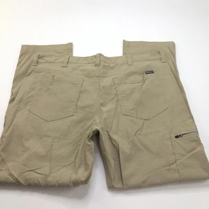 Eddie Bauer 38x30 (Fits 39W 30L) Mens Hiking Trek Nylon Cargo Pants Beige - Picture 1 of 9