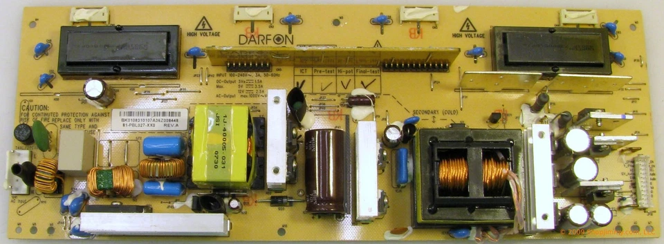 Fuente de alimentación/inversor de retroiluminación RCA 4H.B0830.021/C4 para L26WD21 Foto 1 de 1