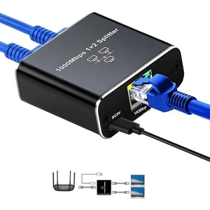 Gigabit 1000Mbps RJ45 Splitter Ethernet cable 1 in 2/3/4 out Network Splitter PC - Afbeelding 1 van 23