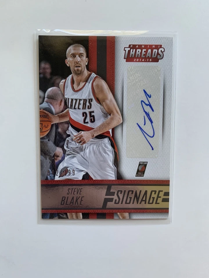 Steve Blake 2014-15 Panini Threads Signage Auto /199 - Image 1 of 2