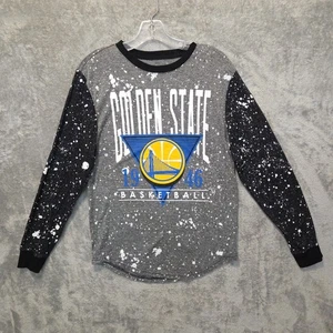 NBA Golden State 1946 Basketball T-Shirt Mens Small Gray Graphic Paint Splatter - Picture 1 of 18