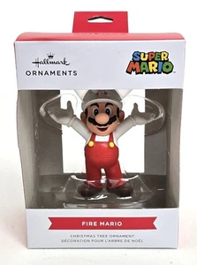 Super Mario Bros Fuego Mario Árbol de Navidad Adorno NUEVO - Sello - Imagen 1 de 3