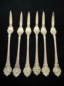 Horquillas antiguas Reed & Barton de plata esterlina encurtido/oliva, juego de 6 horquillas 62,87 G - Imagen 1 de 5