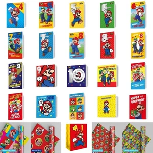 Super Mario Bros Geburtstagssortiment Geburtstagskarten, Geschenkpapier, Geschenktüten - Bild 1 von 89