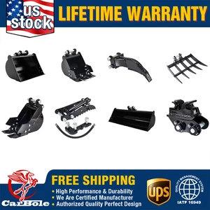 Para accesorios de mini excavadora: clip hidráulico para pulgar, cubo, rastrillo, desgarrador, enganche - Imagen 1 de 18