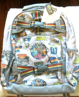 Pottery Barn school Disney backpack Solo Grogu droid Mandalorian Jedi . - Image 1 of 4