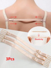 3pcs Adjustable Non-Slip Bra Straps - Elastic Replacements for Daily Use-NEW