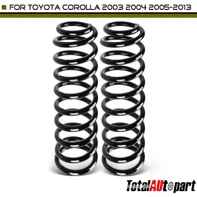 2x Coil Springs for Toyota Corolla 2003-2013 1.8L 2.4L Rear Driver & Passenger - Image 1 of 4