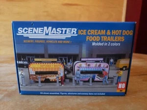 HO Scale Walthers SceneMaster 949-2905 Ice Cream & Hot Dog Food Trailers NEW - Picture 1 of 3