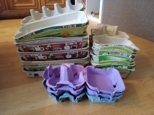 19 Stück Eierkartons Eierschachteln Eierpappen, Landhaus, Upcycling, Basteln 🐿️ - Bild 1 von 2