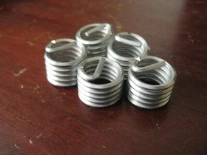 Recoil Tanged Screw-Locking Coil Thread Insert, 1/2-13 UNC, 1D/0.500 Pac of 5 - Picture 1 of 2