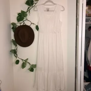 Knox Rose Sleeveless Faux Wrap Maxi Dress L - Picture 1 of 6