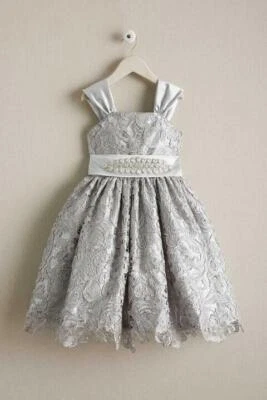  Girls Holiday Silver Belle Dress size 12 - Image 1 of 2