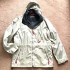 Angelo Litrico Outdoor Actives Men's Gray Windbreaker Hooded Jacket Size M Db