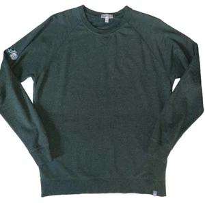 Peter Millar Sweater MED Men’s Green Wool Cotton Modal Crew - Picture 1 of 6