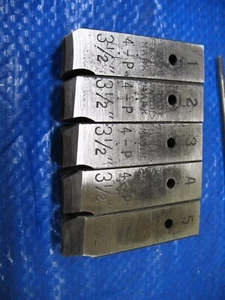 Ridgid Die Set 3-1/2" NPT HS For Ridgid 4-P Pipe Threader Die Head #2 Set - Picture 1 of 6