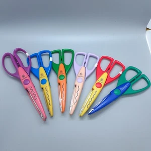 6 Decorative Art Craft Scissors lot PROVO CRAFT Creative Memories Scrapbooking - Picture 1 of 9