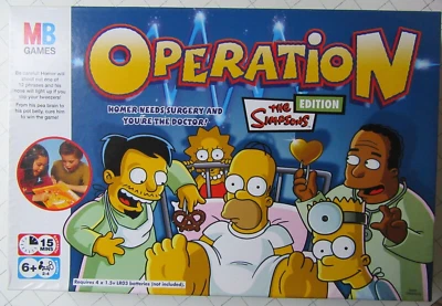 MB Games Operation The Simpsons Edition Homer 12 Phrases (Battery operated) 6+ - Image 1 of 4
