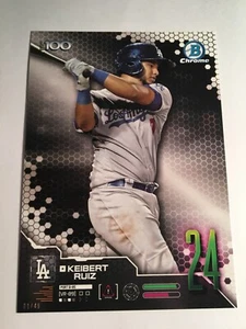 2019 Bowman Top 100 Jumbo 5x7 Keibert Ruiz Dodgers BTP24 09/49 - Picture 1 of 1