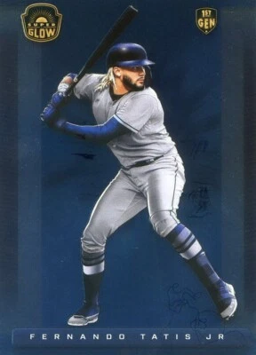 2021 Super Glow Sports Inaugural FERNANDO TATIS JR 1st Ever BLUE FOIL PARALLEL - Image 1 of 2