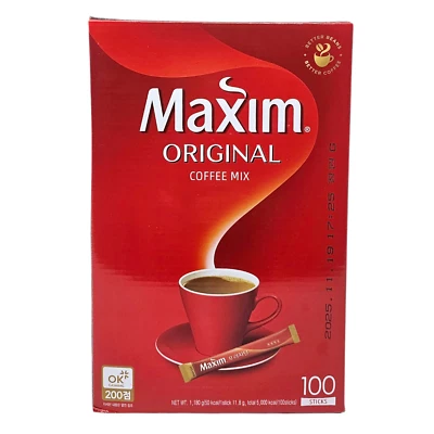 Mezcla de café instantáneo coreano 100 barras Maxim café original, envío gratuito, vendedor de EE. UU. Foto 1 de 4