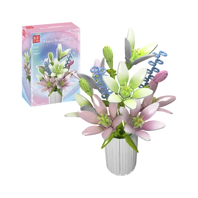 Mould King 10057 Lily Flowers Bouquet Building Set 1006 PCS