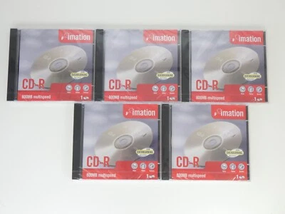 Compact Disk Recordable 5 Imation CD-R 1x-48x Compatible 80 min/700 MB - Image 1 of 4