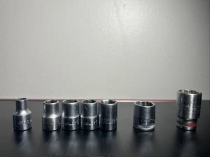 Stahlwille, None Better, Action, Giller Vintage USA/German Socket Lotto. Lotto di 7. - Foto 1 di 8