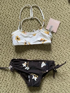 O’Neill Brand Toddler Girl Floral Bikini - Size 4 - Picture 1 of 7