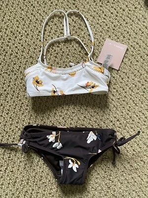 O’Neill Brand Toddler Girl Floral Bikini - Size 4 - Image 1 of 4